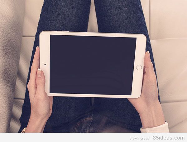 iPad mini 3 in un ambiente domestico rilassato