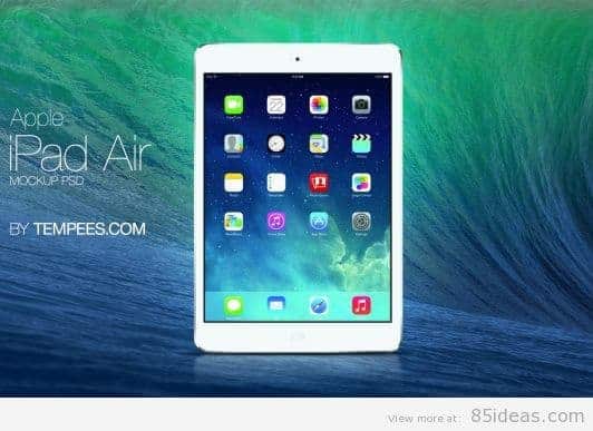 Disegni di mockup PSD gratuiti per iPad