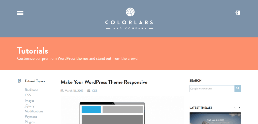 Адаптивная тема WordPress Colorlabs Company