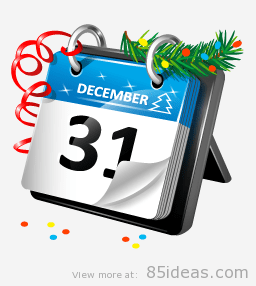 pictograma-calendar de an nou