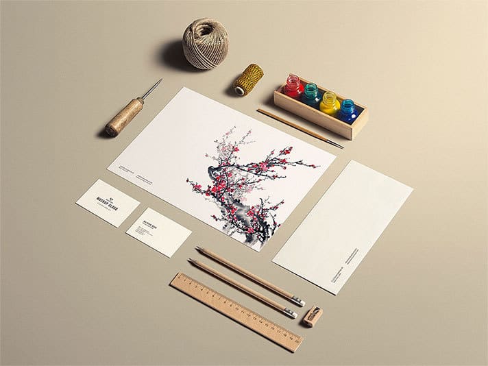 Papetărie Mock-Up Art Craft