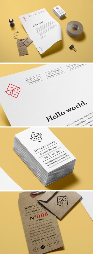Model de identitate de branding