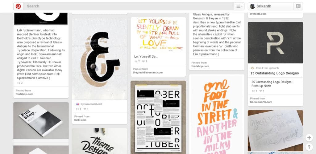 Samee Lapham Tipografia Pinterest Board