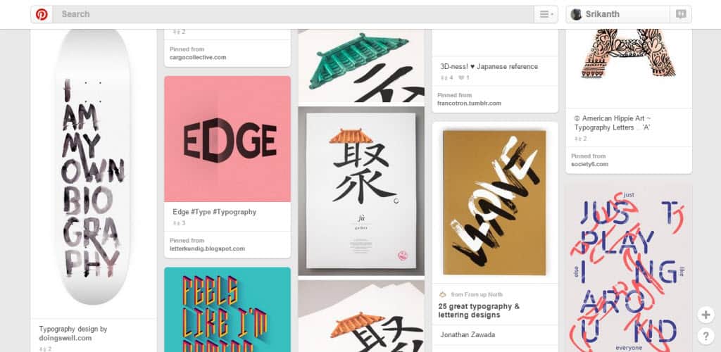 Peter Hong Tipografia Pinterest Board