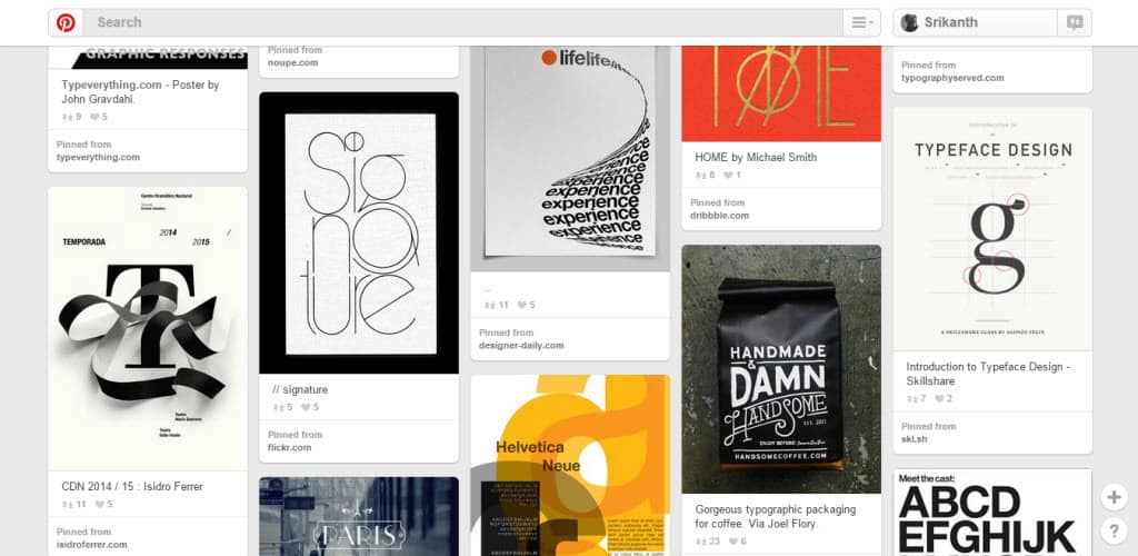K Holt Tipografia Pinterest Board