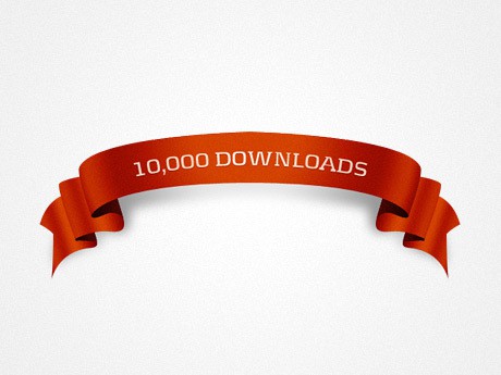 fita de 10 mil downloads
