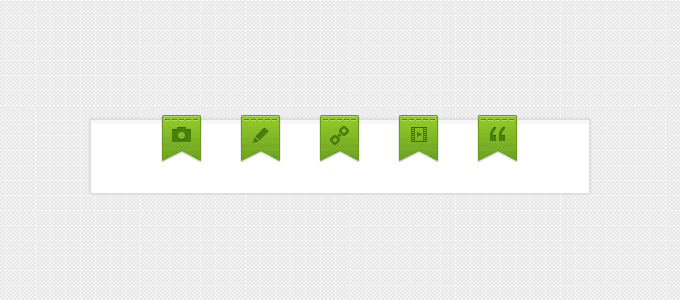 Fitas para artigos de blog PSD