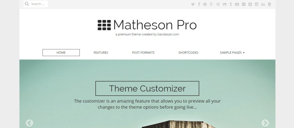 Tema Matheson Pro di bavotasan