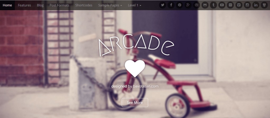 Tema WordPress Arcade