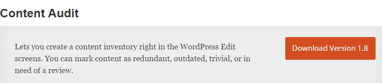 Plugin WordPress de audit de conținut