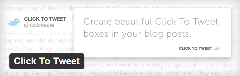 Fai clic per twittare Plugin WordPress