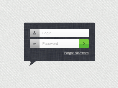 印象派 UI 的登錄表單
