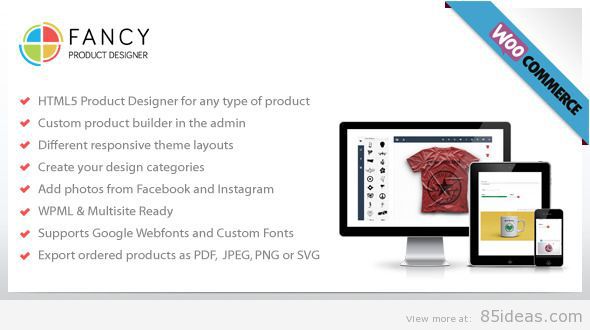 Plugin WooCommerce Desainer Produk Mewah