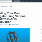 Widgets que usan varias API de WordPress
