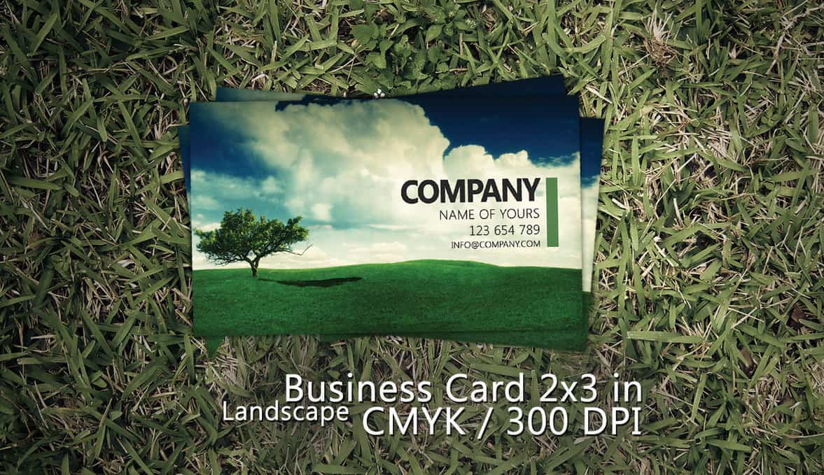 Paysage Carte de visite PSD