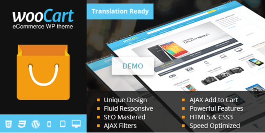WooCart WordPress-Vorlage