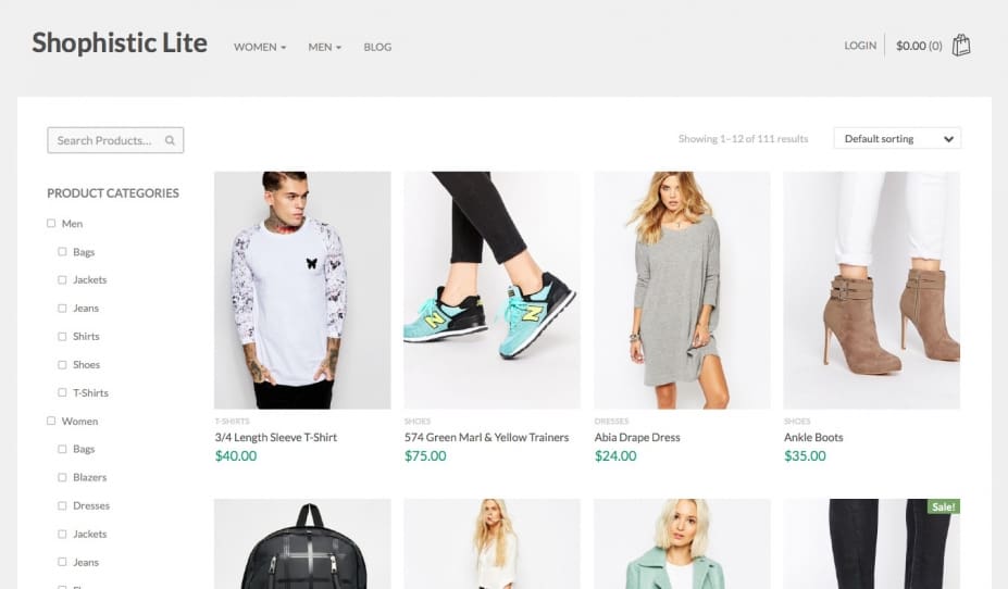 Shophistic Lite WP-Thema