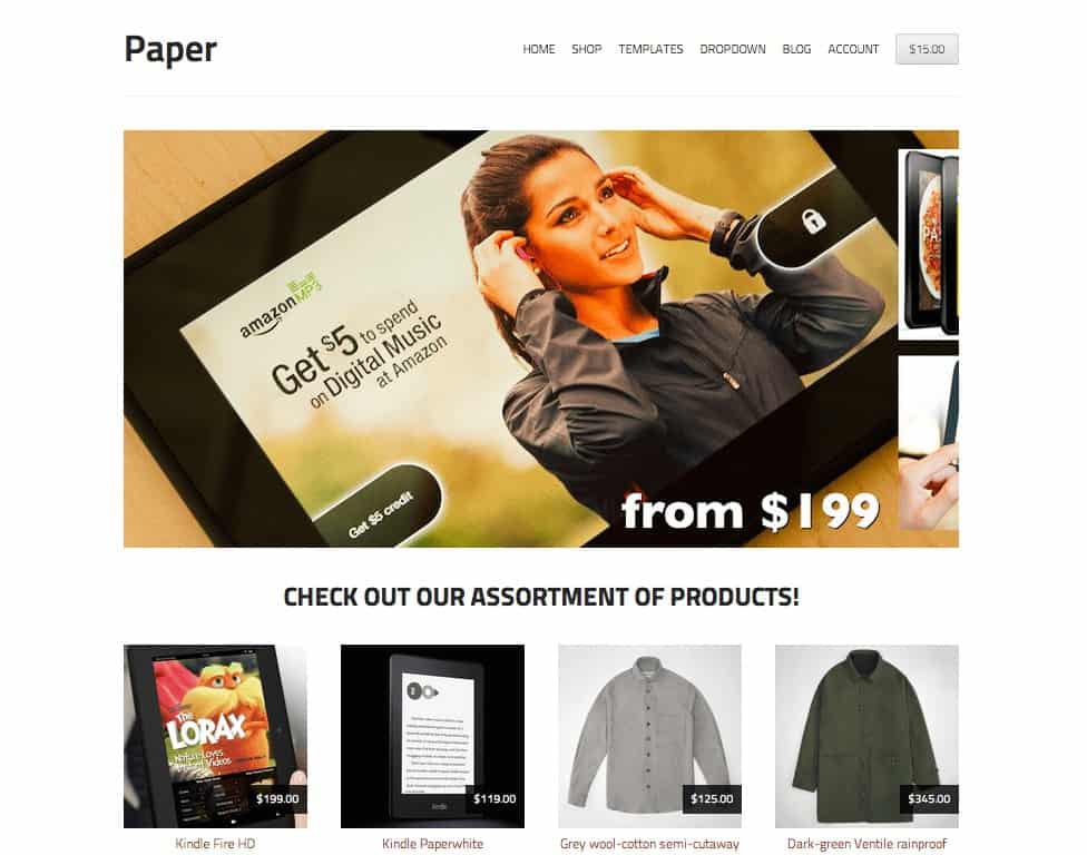 Storefront Paper-Thema