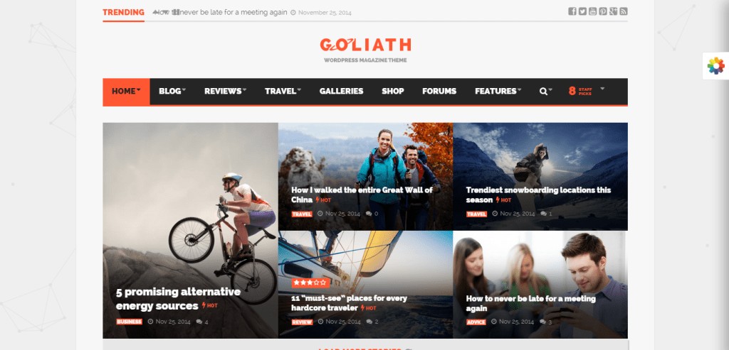 Goliath Responsive Magazin