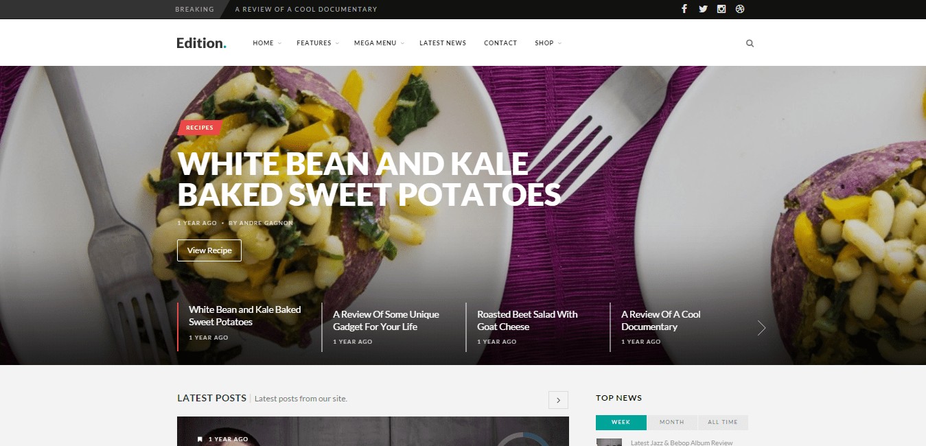 Edition Review WordPress Theme
