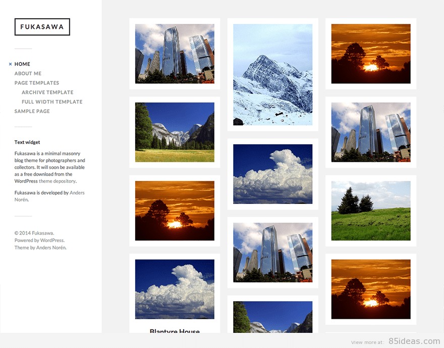 Fukasawa-Freimaurer-WordPress-Theme