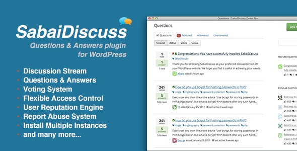 Sabai Discuss-Plugin für WordPress