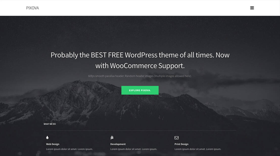 Pixova lite WordPress-Theme
