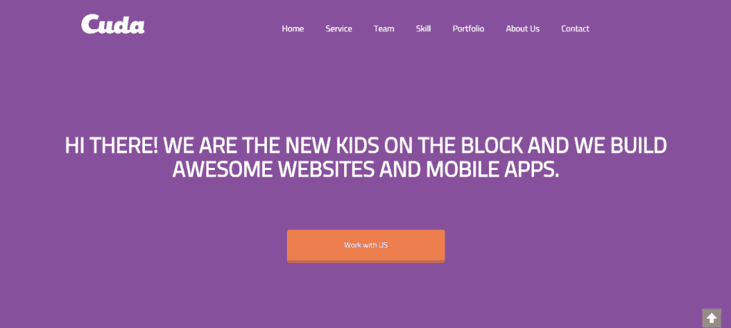 Cuda One Page WordPress-Theme
