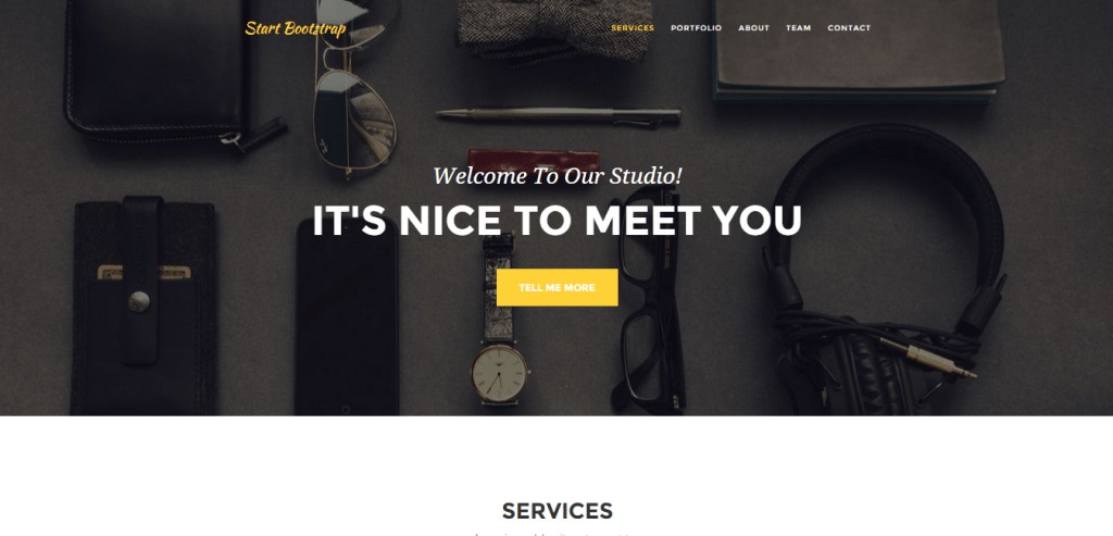 Agency One Page Bootstrap-Thema