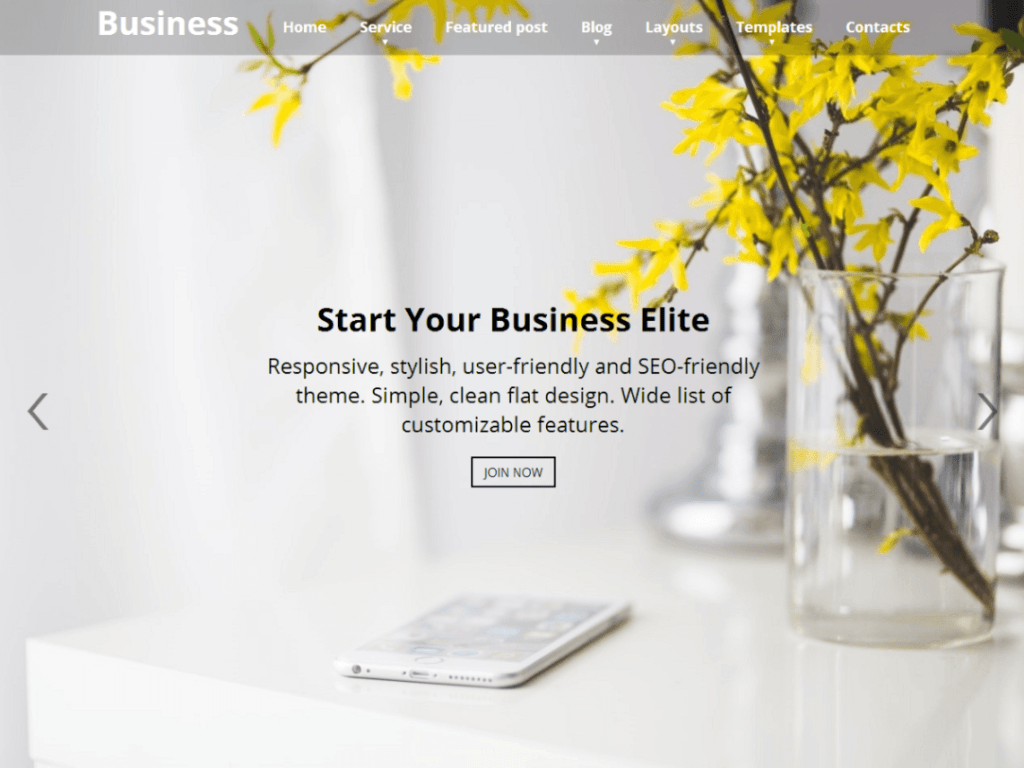 Business Elite Web Dorado WordPress-Theme