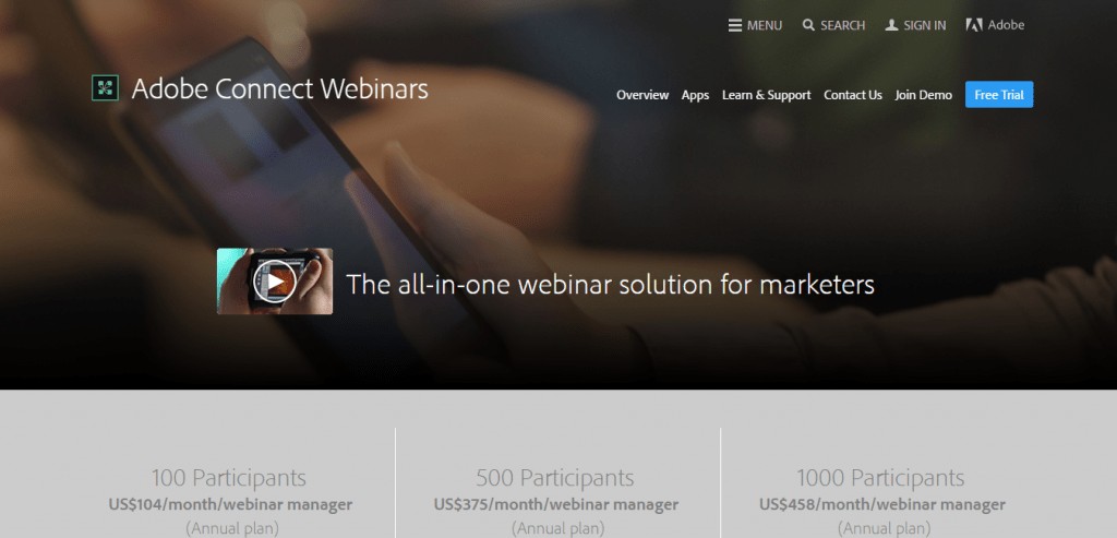 Adobe Connect-Webinare