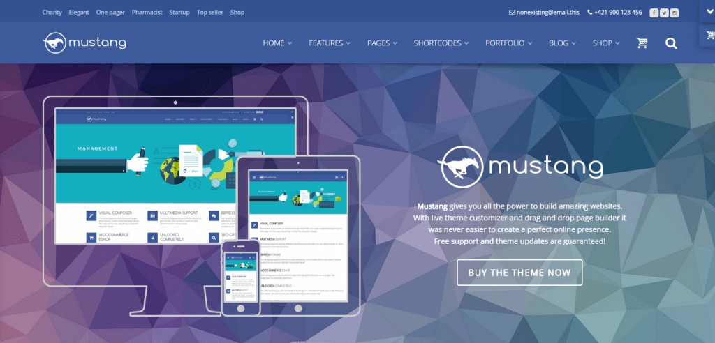 Mustang Mehrzweck-WordPress-Theme