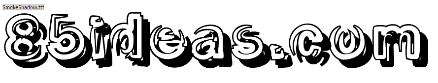 Smoke Shadow-Schriftart