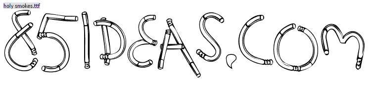 Holy Smokes Schriftart