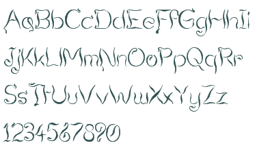 Rauchende Tequila-Schriftart