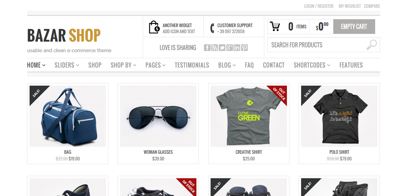 Bazar Shop E-Commerce-Thema