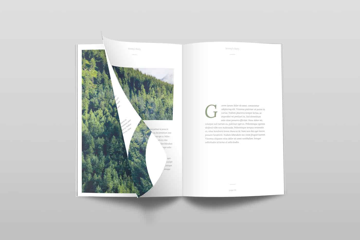 Ultra Clean Kostenloses PSD-Magazin-Mockup