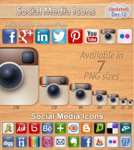60 Social-Media-Symbole