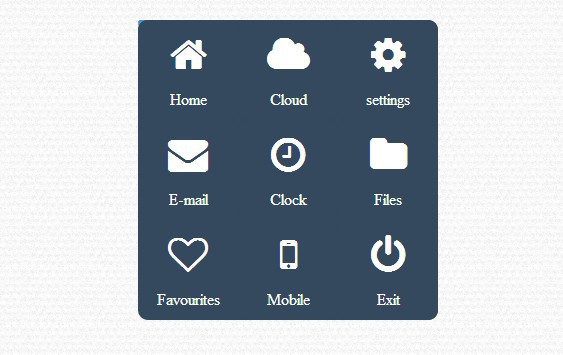 jQuery Popup-Menü