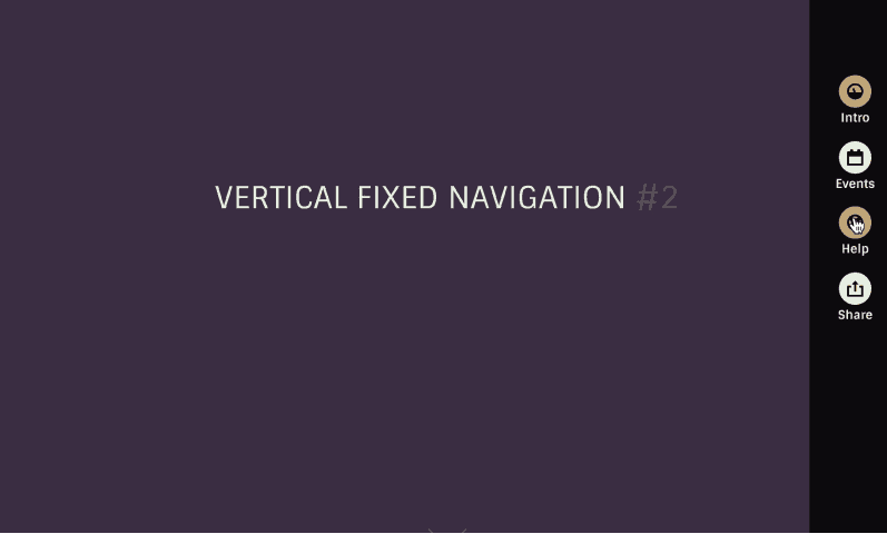 vertikale feste Navigation