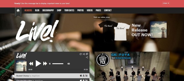 11-Lebe! - Musik-WordPress-Theme