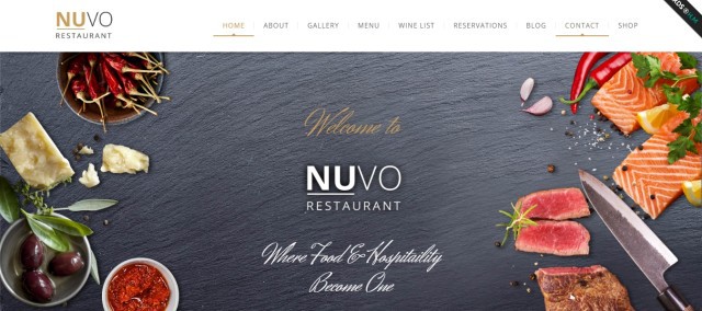 12-NUVO - Cafe & Restaurant WordPress Theme - Mehrere Restaurant- und Bistro-Demos
