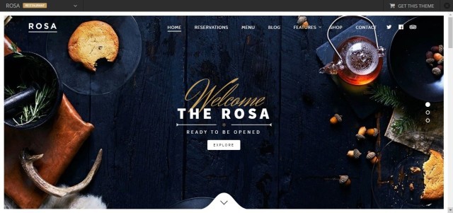 1-ROSA- Ein exquisites Restaurant-WordPress-Theme