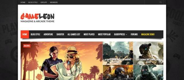 9-Gameleon - WordPress-Magazin & Arcade-Theme