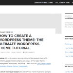 終極 WordPress 主題教程