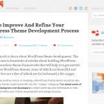 WordPress 主題開發流程