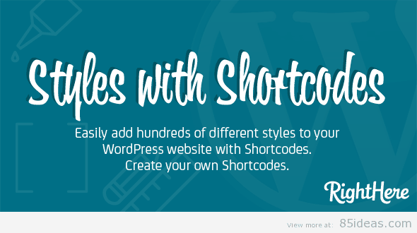 帶有 WordPress 簡碼的樣式