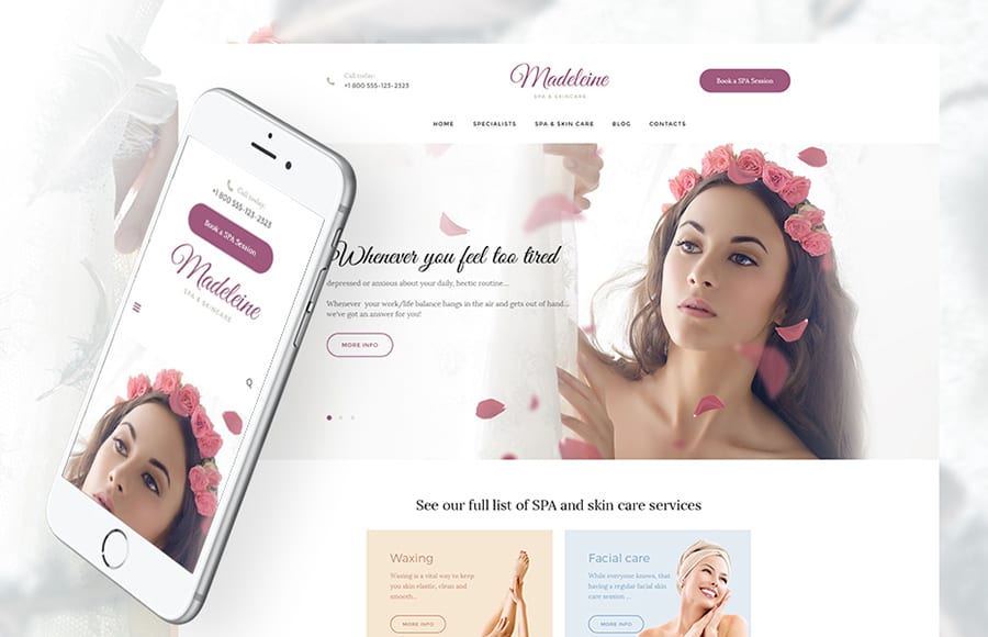 Kesehatan Spa - Tema WordPress Perawatan Kulit
