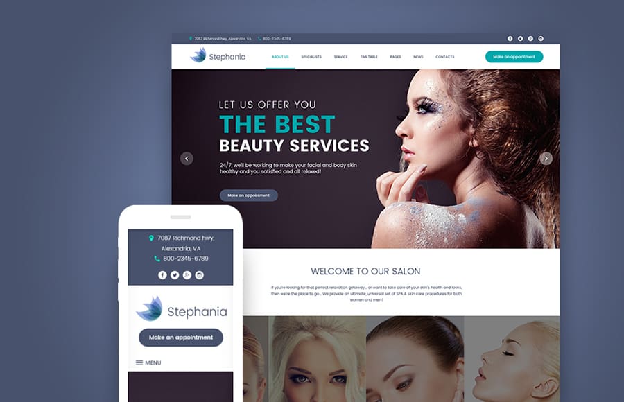 Tema WP Salon Kecantikan