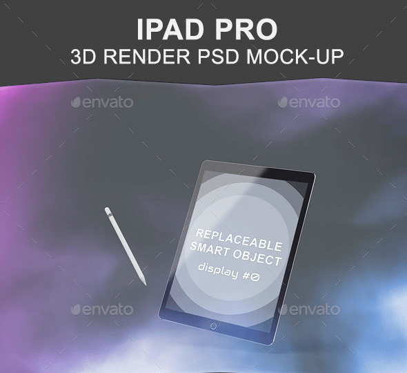 maquete do ipad-pro-3d-render